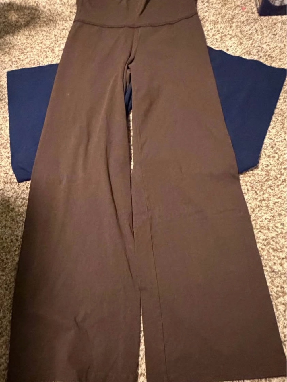 High-Waist Wide Leg Women’s Pants (2) — Brown & Navy